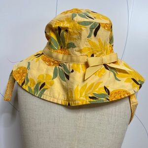 Janie and Jack Sunny Stroll Bucket Hat orange 0-6M